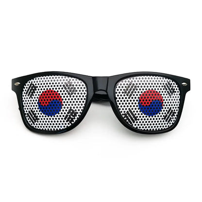 World Cup Mirror Lens Fan Sunglasses - Unisex UV Protection