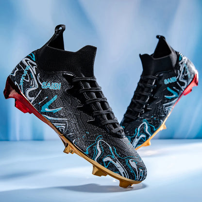 Premium Gold Metal Plated Bottom Soccer Cleats Ronaldo Messi Shoes Style - The GoatFind