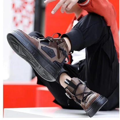 Giovanni Renzo Mens High Top Designer Sneakers/Thick Platform Sole Shoes - The GoatFind