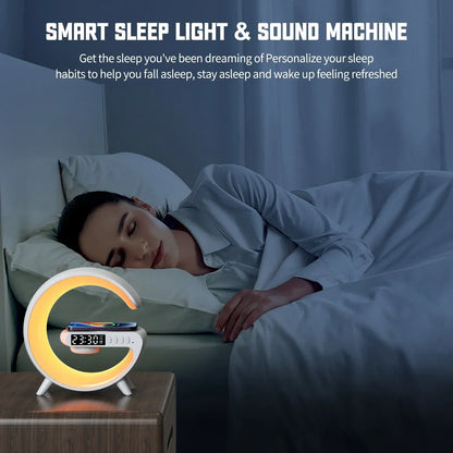Multifunction IPhone/Samsung Wireless Charger/Phone Charging Station wt Clock - The GoatFind