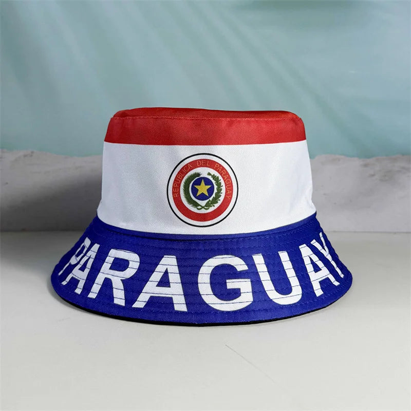2026 Soccer World Cup National Flag Bucket Hat Reversible Sun Hat