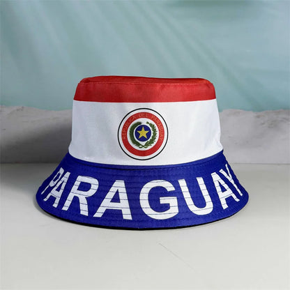 National Flag Bucket 2026 Soccer World Hat Reversible Sun Hat Cup