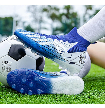Messi Style High Top Soccer Cleats/TF/FG Professional Football Shoes - The GoatFind