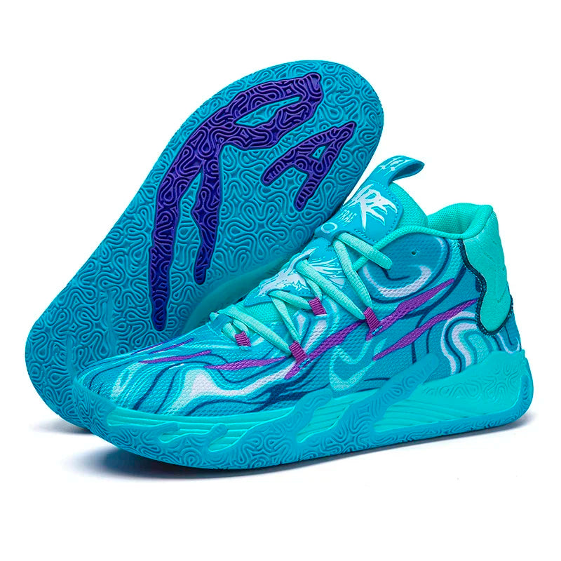 Bare Toxic "Neon Flux" High-Top Basketball Shoes -Newest Sports Sneakers