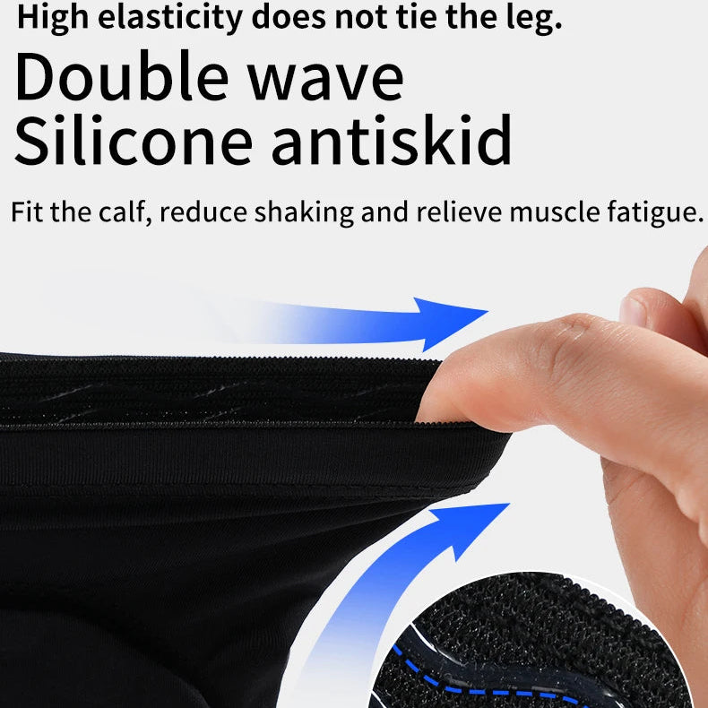Kids Soccer Shin Guard Sleeves | Non-Slip Honeycomb Calf Protectors