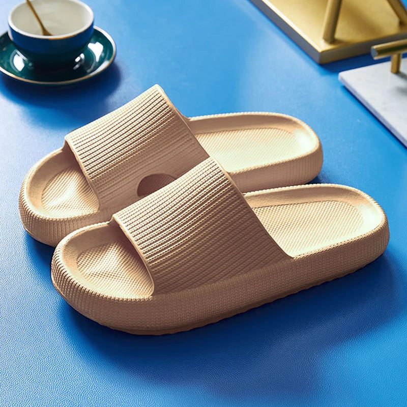 Bronx Premium Thick Pilow | Cloud Slides Slippers Platform Soft Sandal