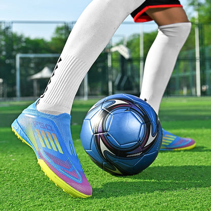 Laceless Soccer Cleats Messi/Salah/Yamal F50 Style Shoes Without lace Youth - The GoatFind