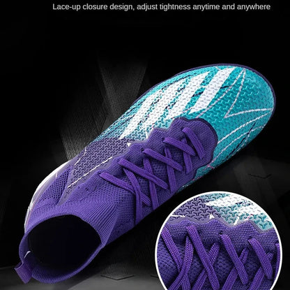 Messi Style High Top Soccer Cleats/TF/FG Professional Football Shoes - The GoatFind