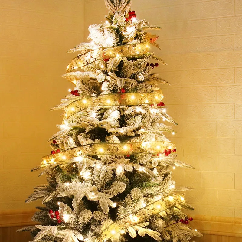 LED Ribbon Fairy Light Christmas Tree Decoration Ornaments - The GoatFind
