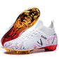 Premium Gold Metal Plated Bottom Soccer Cleats Ronaldo Messi Shoes Style