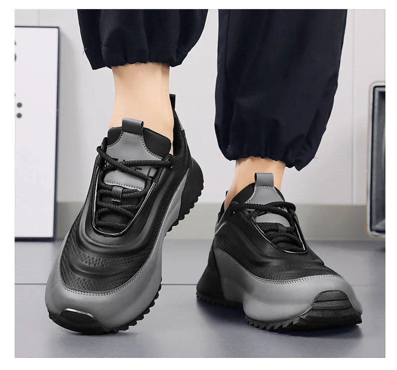 CAECRLOF Men's Chunky Sneakers Casual Fashion Shoes