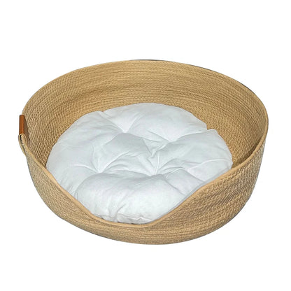 Bamboo Style Basket Sofa Cat Bed/Pet Bed/Small Dogs Nest Bed - The GoatFind