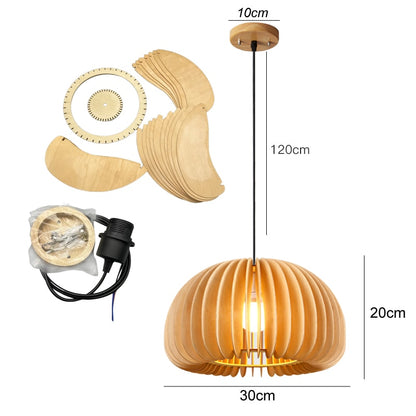 Hand Woven Bamboo Pendant Ceiling Lights/Chandelier Hanging Lamp - The GoatFind