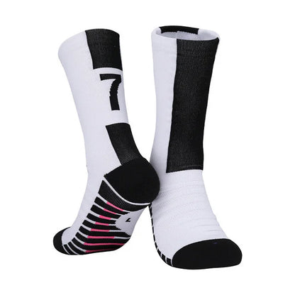 Messi/Ronaldo Soccer Socks with Number 10/7 Kids/Adult Football Socks - The GoatFind