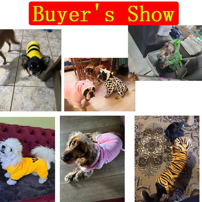 Cute Dog Holiday Costumes Jacket for Small/Medium/Large Dogs/Cats Clothes Soft Warm - The GoatFind