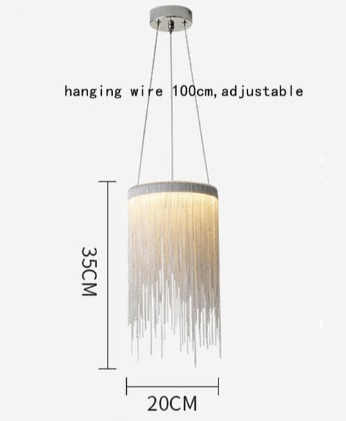 Premium Nordic Tassel Chandelier LED Light/Ceiling Hanging Lamp