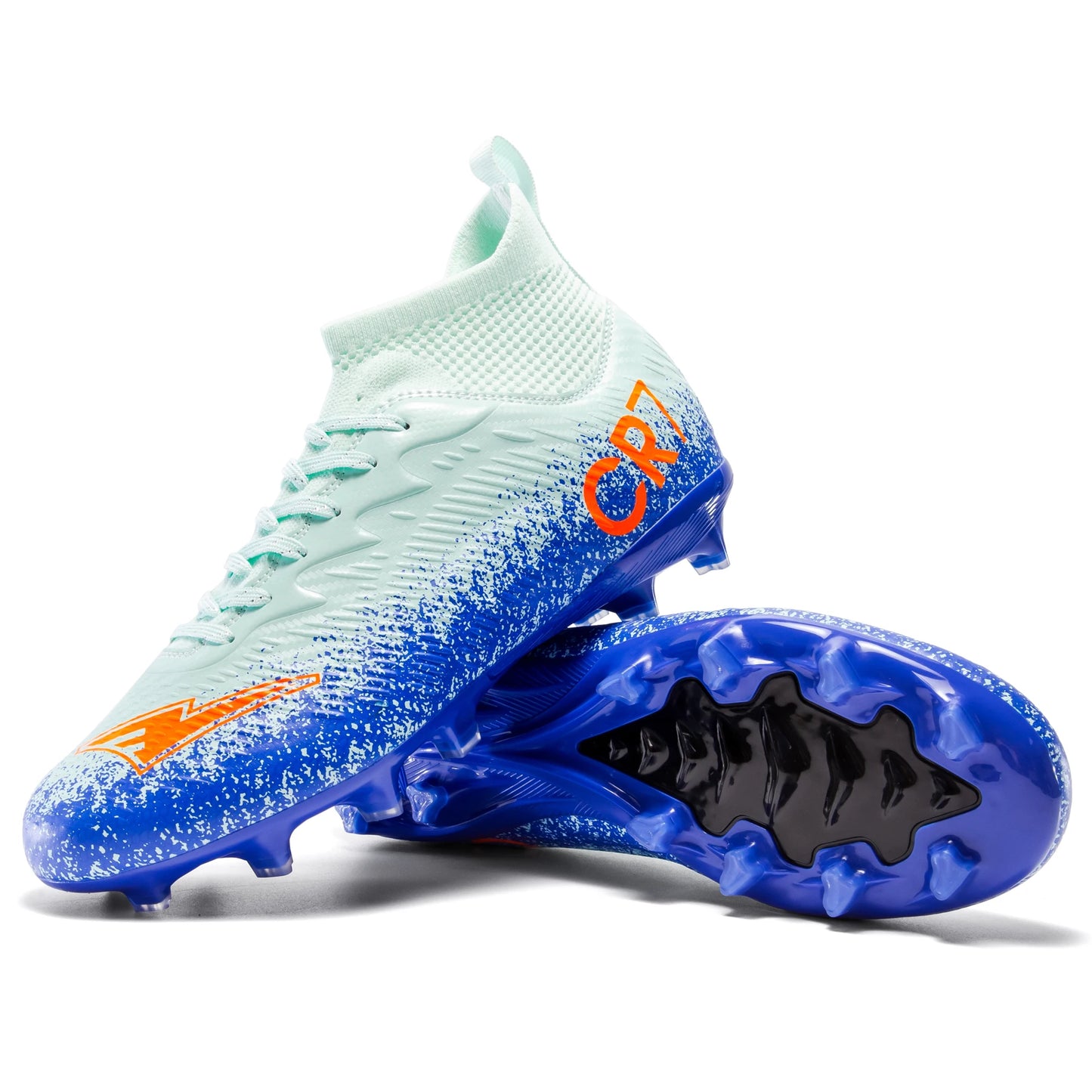 Scoremaster Professional CR7 High Top Soccer Cleats Shoes Youth Adult