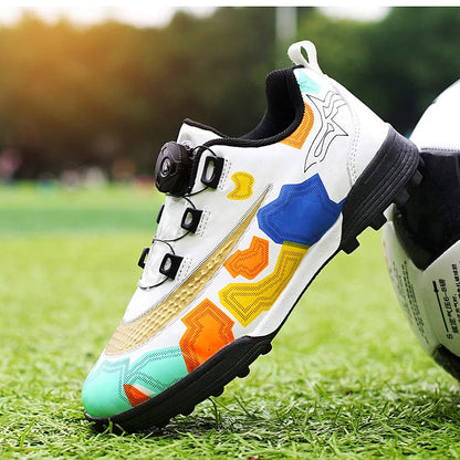 Indoor Kid's Soccer Shoes with auto lace/Training Shoes Non Slip Messi - The GoatFind
