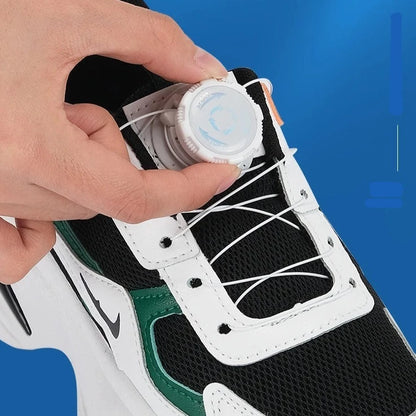 Automatic Swivel Buckle Metal Wire Rope Shoe Laces/Quick Lock Shoestrings - The GoatFind