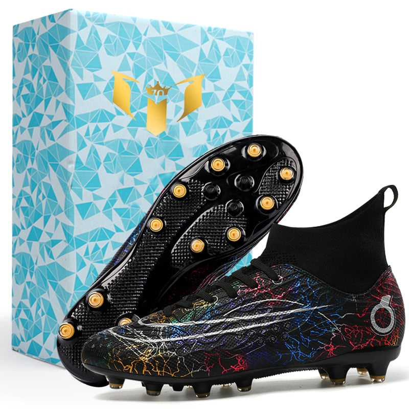 Scoremaster Ultra Light High Ankle Ronaldo Soccer Shoes Cleats TF/AG