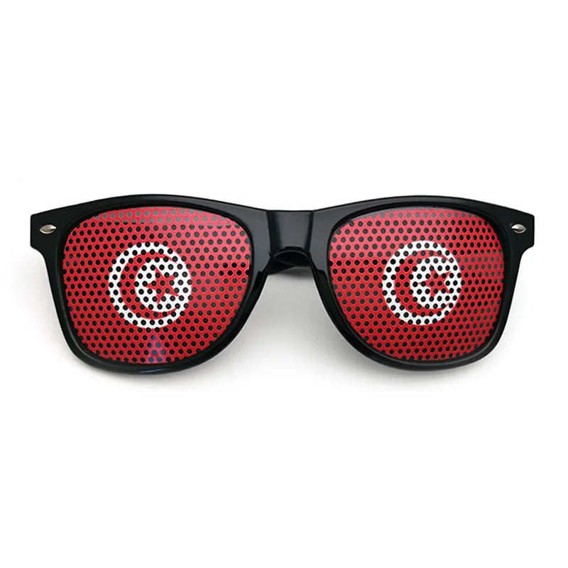 Countries/National Flag Fan Sun Glasses/Eyeglasses/Goggles Black Frame