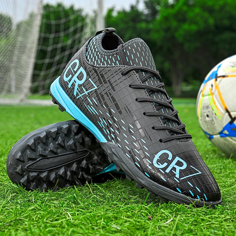 Ronaldo Style CR7 High top Best Soccer Cleats Shoes Youth/Kids Indoor/Outdoor