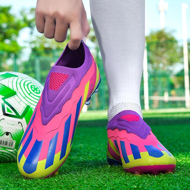 Messi Style Craze Fast Laceless Low Cut Hype Soccer Cleats/Shoes FG TF - The GoatFind