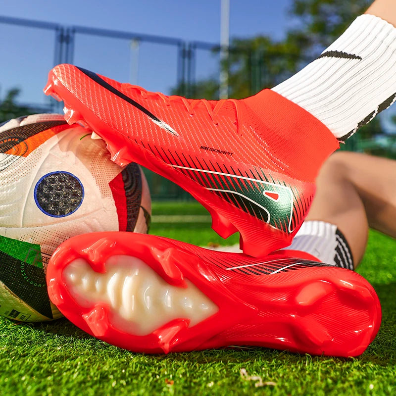 New Kylian Mbappe Style Soccer Cleats/Super High-quality TF/FG Fly Shoes