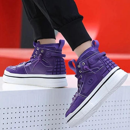Giovanni Renzo Mens High Top Designer Sneakers/Thick Platform Sole Shoes - The GoatFind