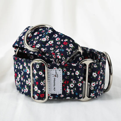 Italian Greyhound/Whippet Martingale Adjustable patterned Dog collar - The GoatFind