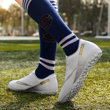 Low Ankle Messi/Ronaldo Light Soccer Shoes Cleats Adult/Youth/Kids FG TURF - The GoatFind