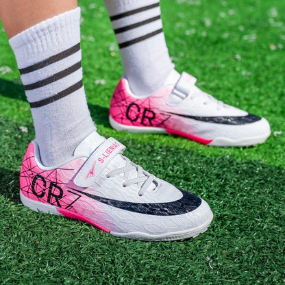 New Ronaldo Kids Soccer Cleats/Shoes/Boots Boy Girl futbol CR7 Youth - The GoatFind
