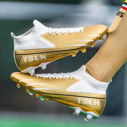 Premium Golden Messi Soccer Cleats/Womens/Mens/Youth - The GoatFind