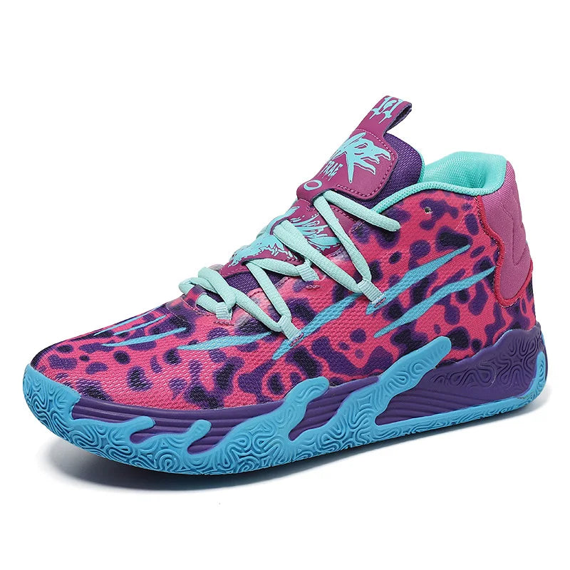 Bare Toxic "Neon Flux" High-Top Basketball Shoes -Newest Sports Sneakers