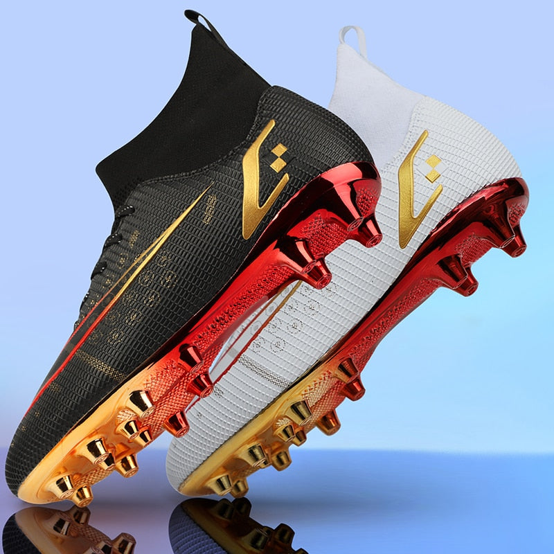 Scoremaster Ultra Light High Ankle Ronaldo Soccer Shoes Cleats TF/AG