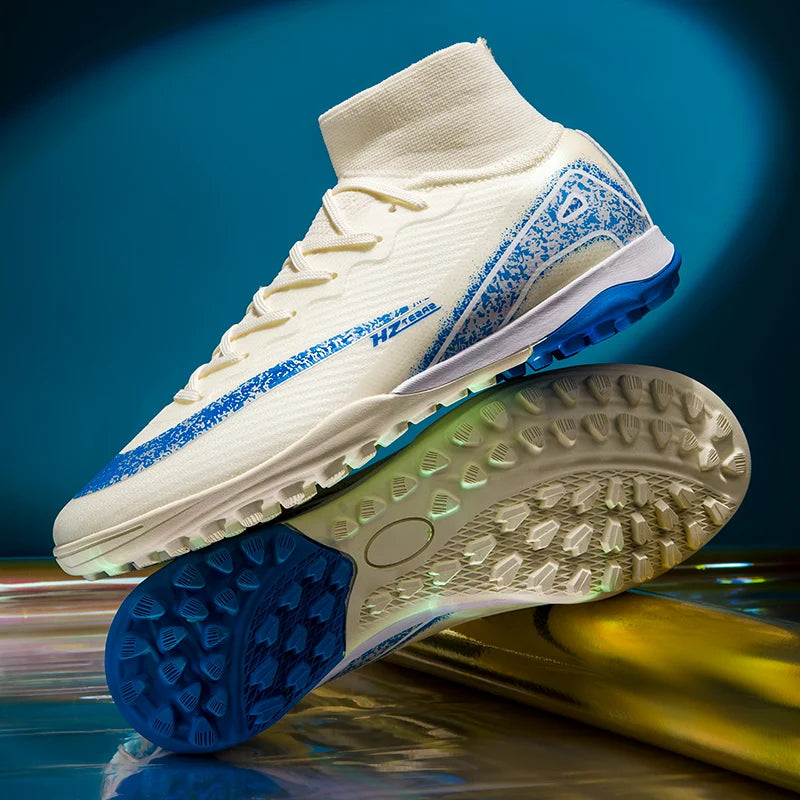 New Kylian Mbappe Style Soccer Cleats/Super High-quality TF/FG Fly Shoes