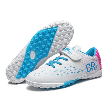 New CR7 Style Children Soccer Shoes | Cleats Ronaldo Style FG TURF Kids