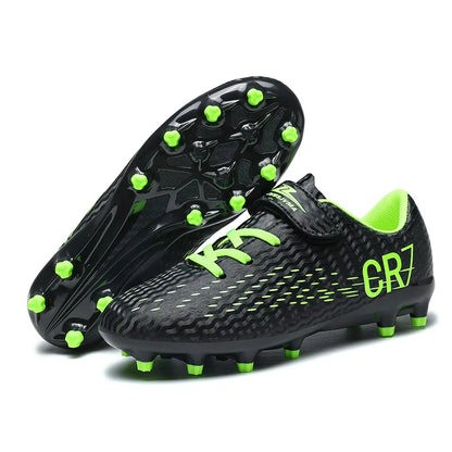 New CR7 Style Children Soccer Shoes | Cleats Ronaldo Style FG TURF Kids