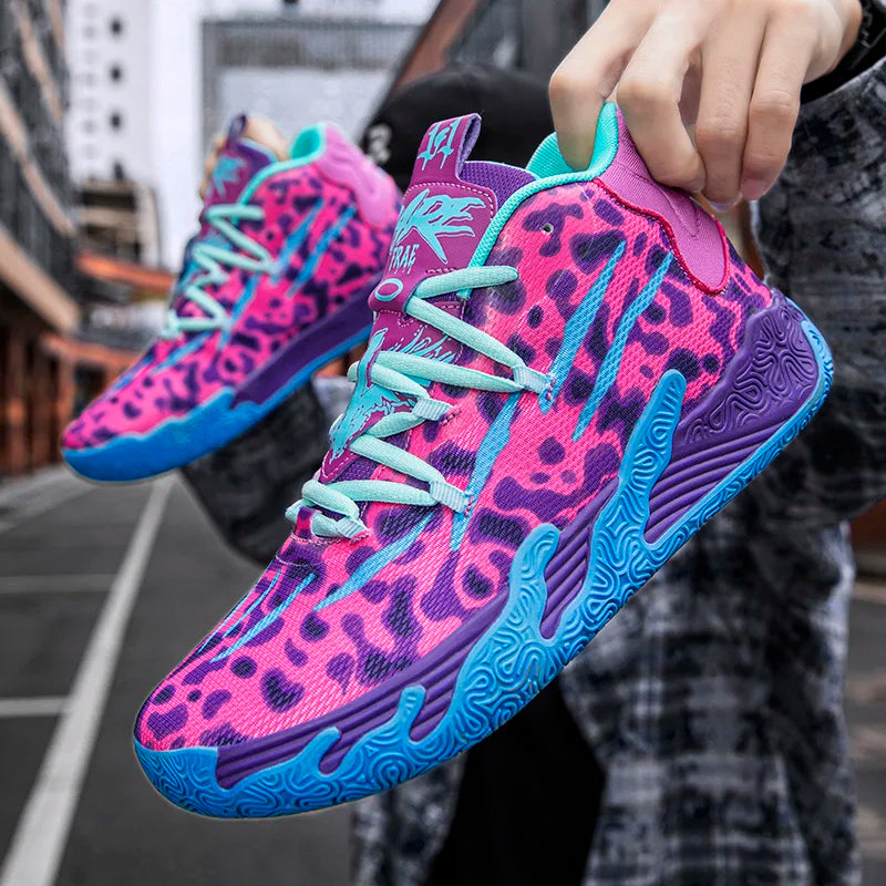 Bare Toxic "Neon Flux" High-Top Basketball Shoes -Newest Sports Sneakers