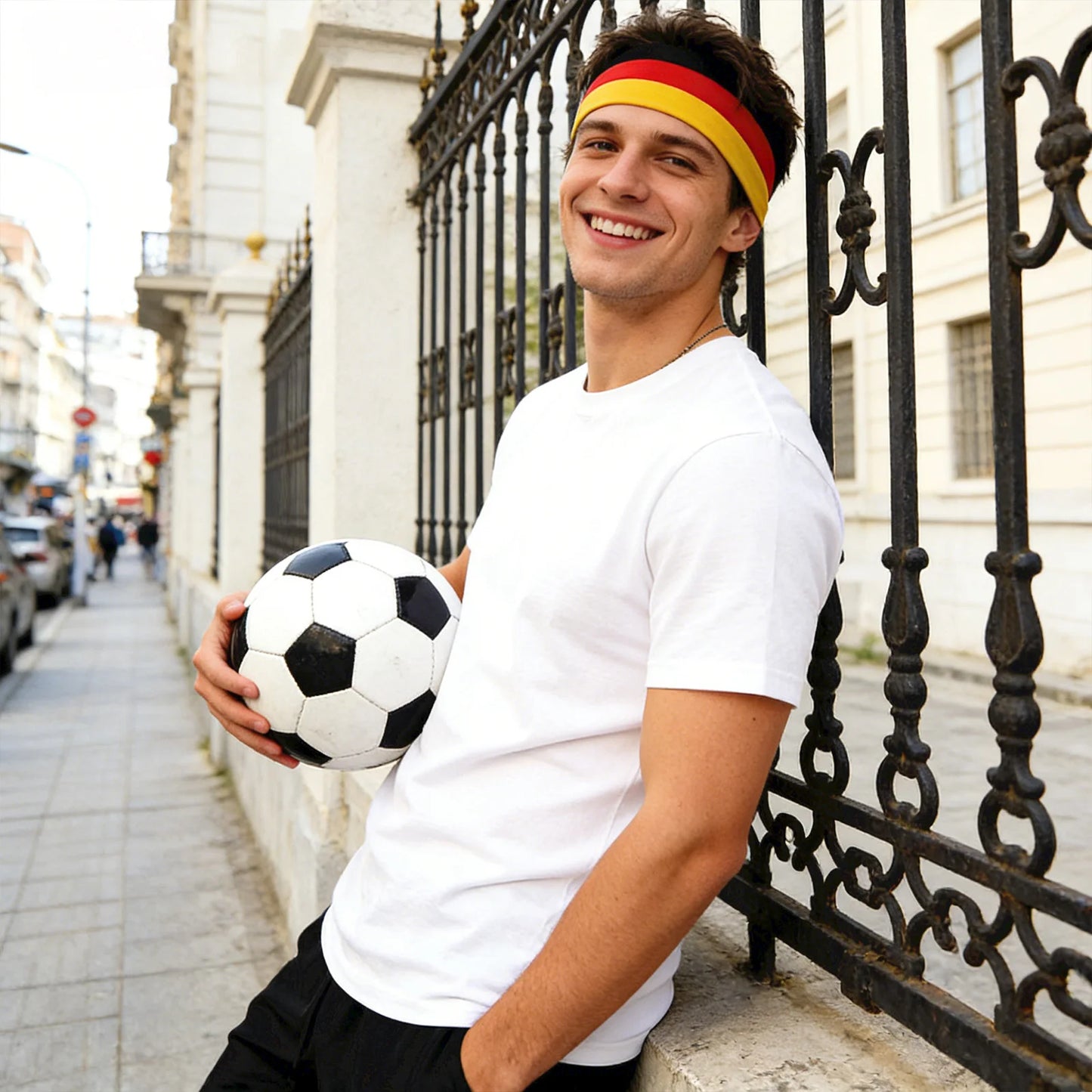 International Football Fan Support Headband - High Elastic Sports Bandana