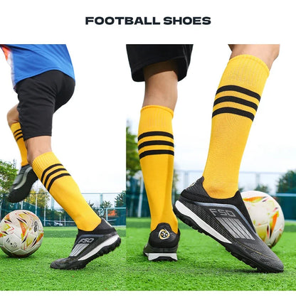 Lamine Yamal Style Laceless Soccer Shoes Cleats FG TF Youth Adult