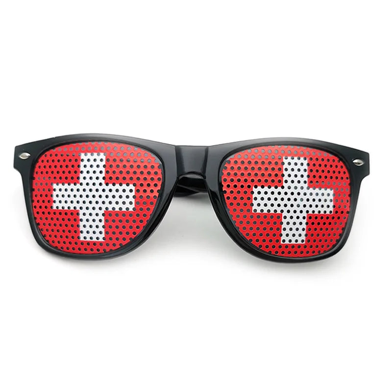 Countries/National Flag Fan Sun Glasses/Eyeglasses/Goggles Black Frame