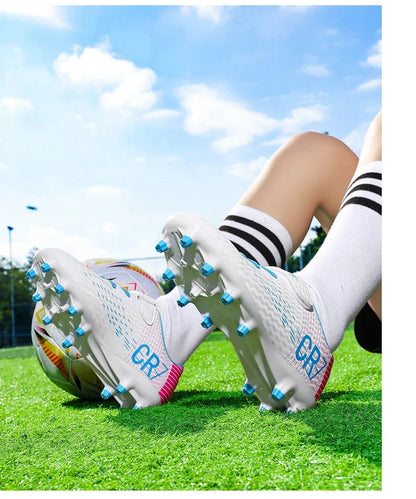 New CR7 Style Children Soccer Shoes | Cleats Ronaldo Style FG TURF Kids