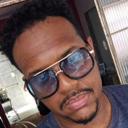 Mens Vintage Wayfarer/Gold Rim/Mens vintage sunglasses - The GoatFind