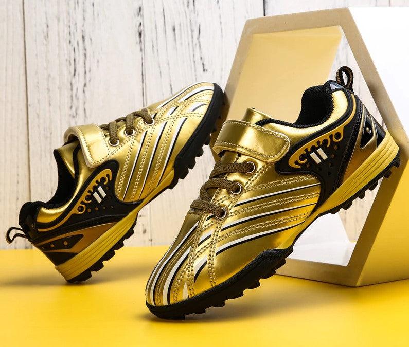 Youth Kids Gold Soccer Cleats