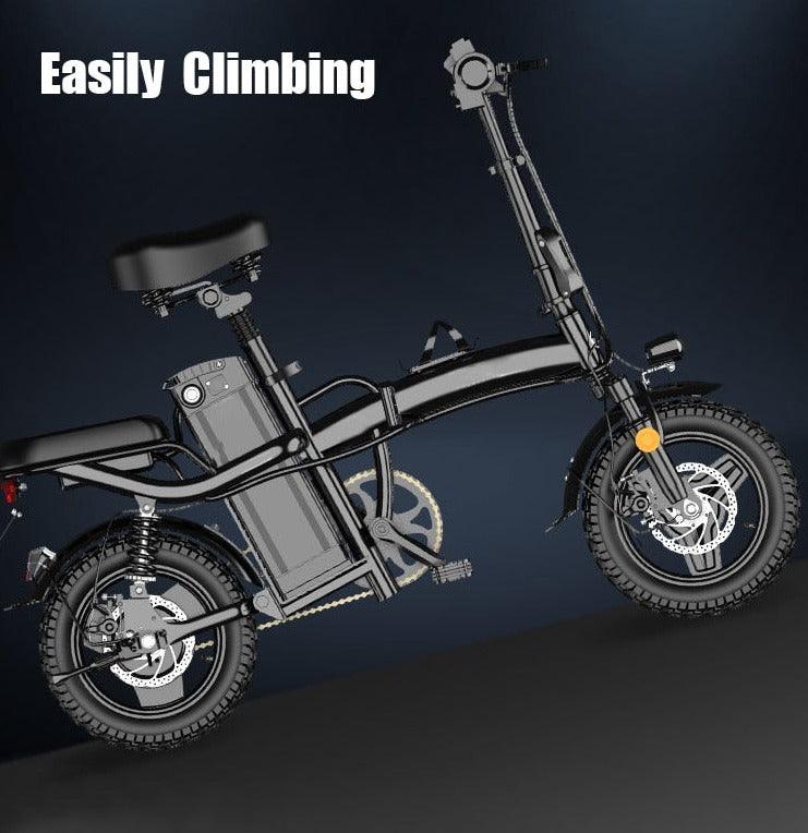 400 Watt Folding Mini E-Bike/Electric Bicycle Moped - The GoatFind