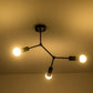 Abstract Molecular Linear Ceiling LED Light Fixture - The GoatFind
