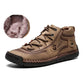 Mens Uber Cool Leather Casual Shoes/Lace up Soft Flat Footwear