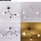 Abstract Molecular Linear Ceiling LED Light Fixture - The GoatFind Black housing / 3 heads / Not include bulb, Black housing / 3 heads / Warm White, Black housing / 3 heads / White, Black housing / 4 heads / Not include bulb, Black housing / 4 heads / Warm White, Black housing / 4 heads / White, Black housing / 6 heads / Not include bulb, Black housing / 6 heads / Warm White, Black housing / 6 heads / White, White housing / 3 heads / Not include bulb