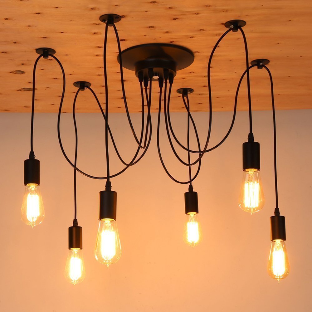 Hanging Edison Bulb Spider Industrial Pendant Lamp Lights - The GoatFind